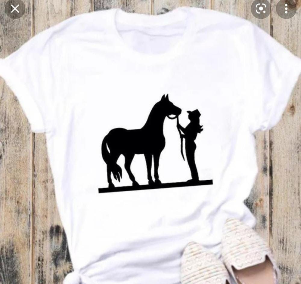 CAMISETA DAMA-CABALLO 318