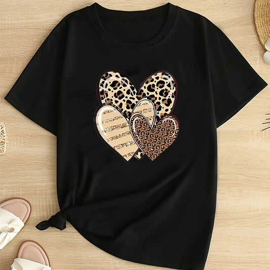 CORAZON 3 CORAZONES ANIMAL PRINT