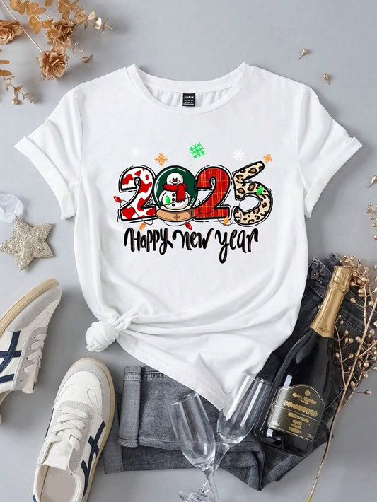 CAMISETA BLANCA 2025 HAPPY NY