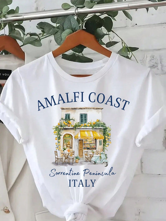 CAMISETA DAMA AMALFI COAST ITALY