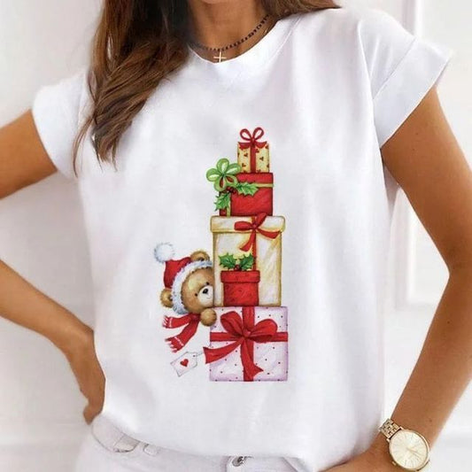 CAMISETA BLANCA NAVIDAD 231306