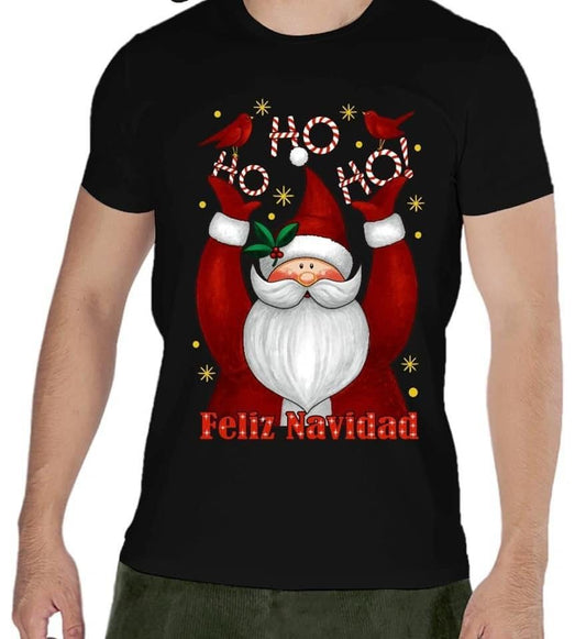 CAMISETA NEGRA NAVIDAD HO HO  231302