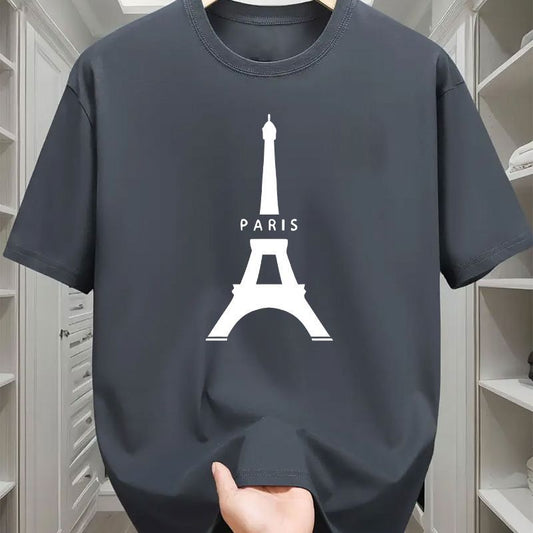 CAMISETA HOMBRE TORRE PARIS GRIS